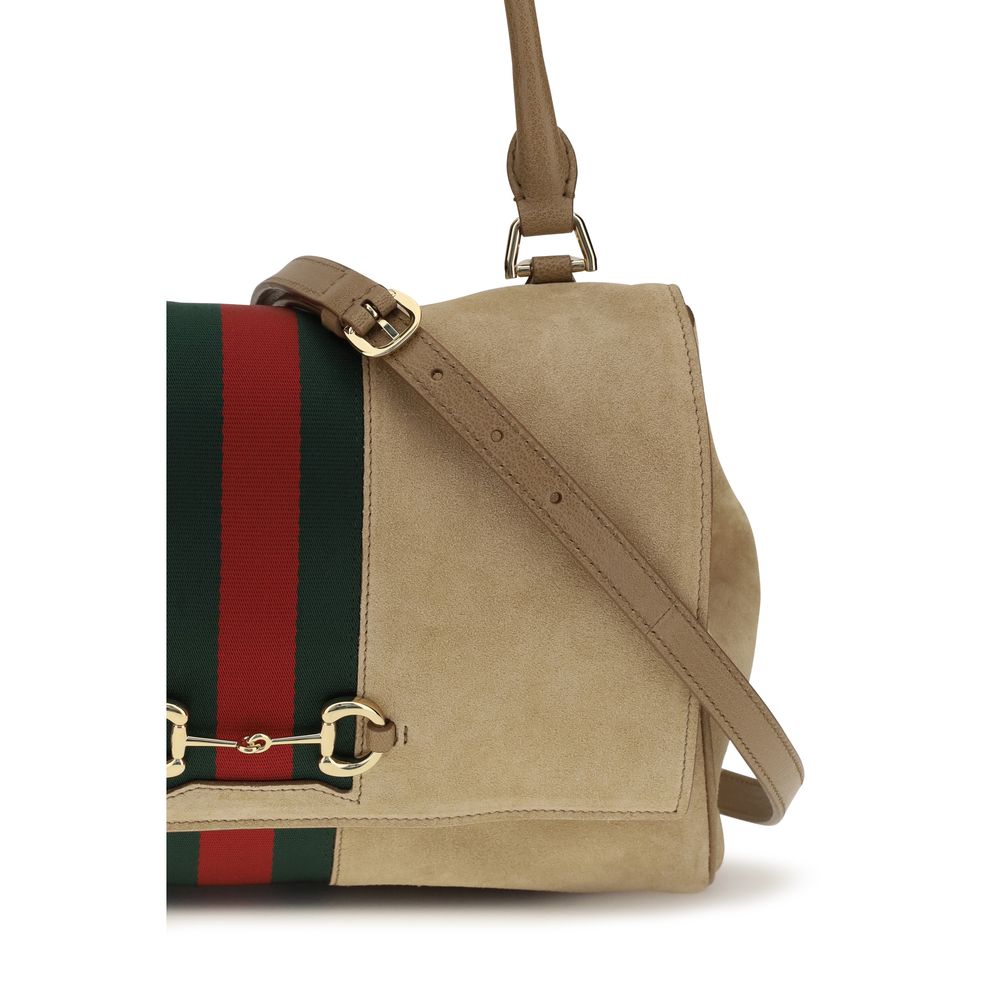 Gucci beigefarbene Handtasche aus Kalbsleder (Bos Taurus)