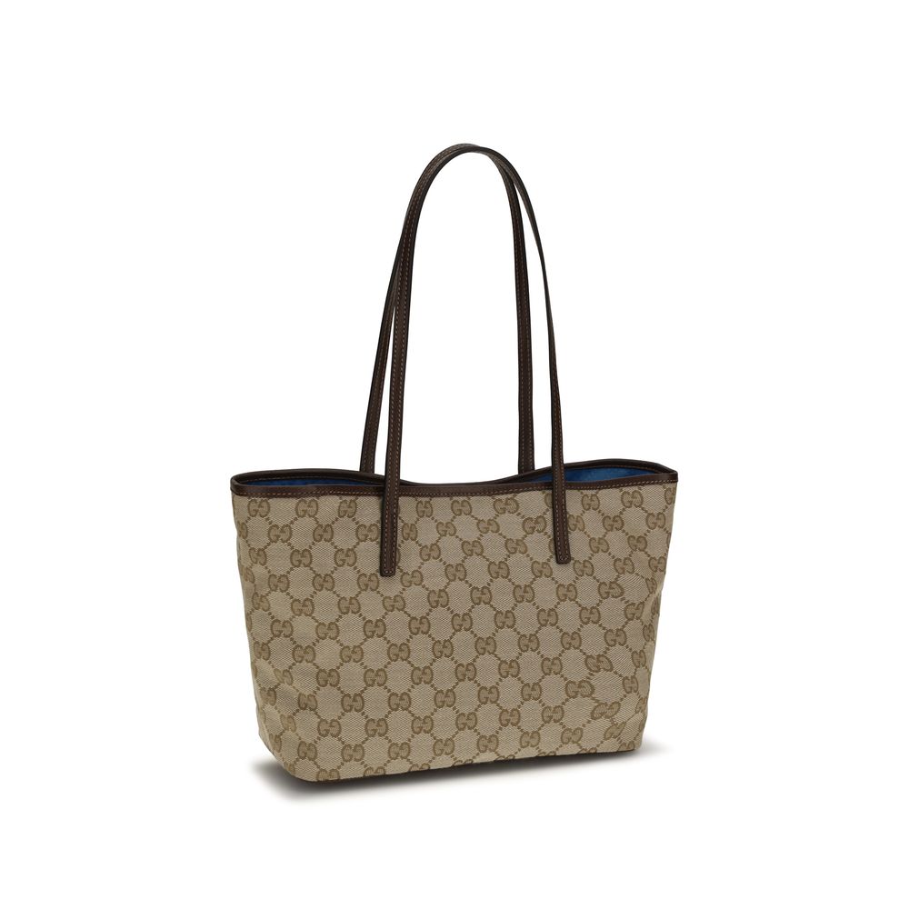 Gucci Schultertasche aus beigem Polyester