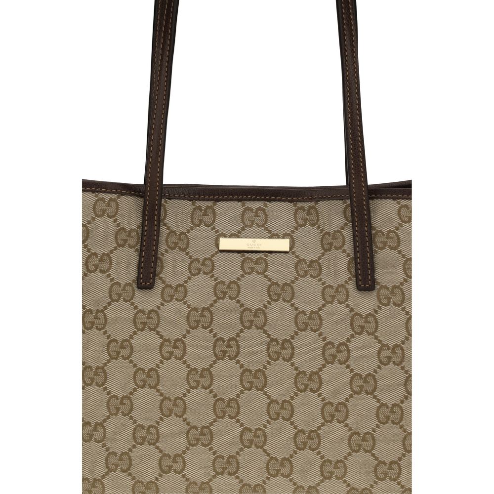 Gucci Schultertasche aus beigem Polyester