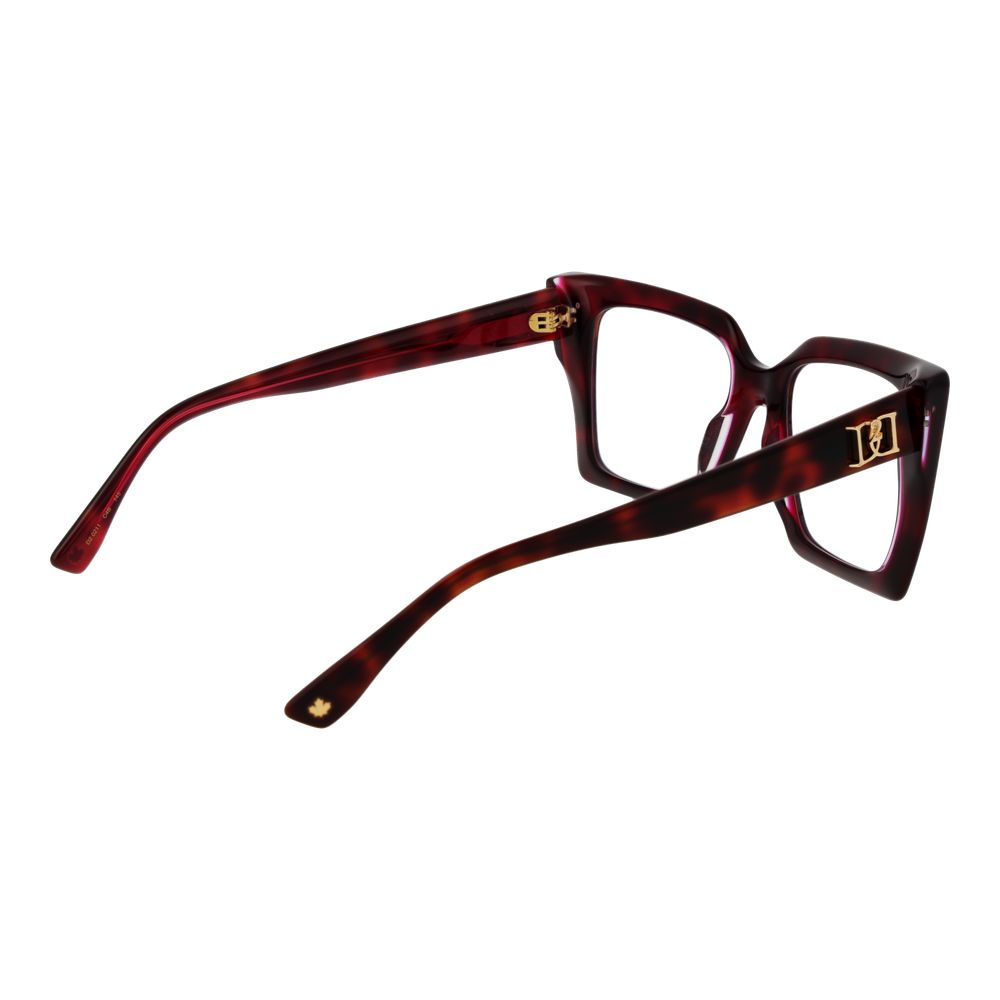 Lunettes (monture) en acétate bordeaux Dsquared²