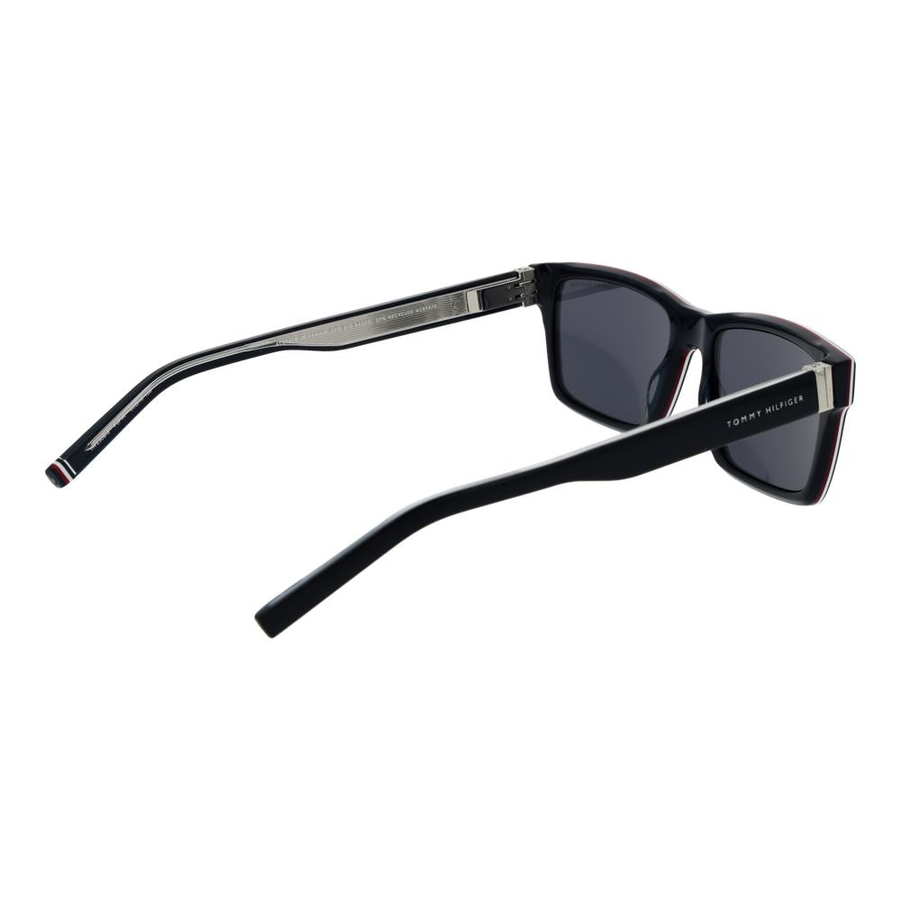 Tommy Hilfiger Blaue Acetat-Sonnenbrille