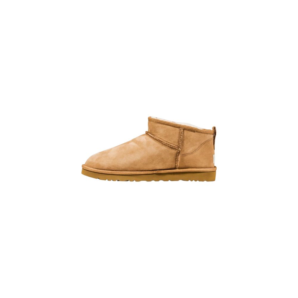 UGG Beige Leder-Stiefeletten