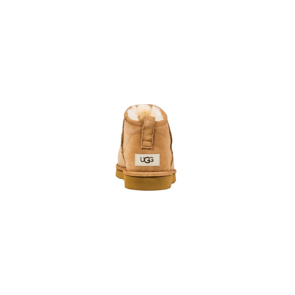 UGG Beige Leder-Stiefeletten