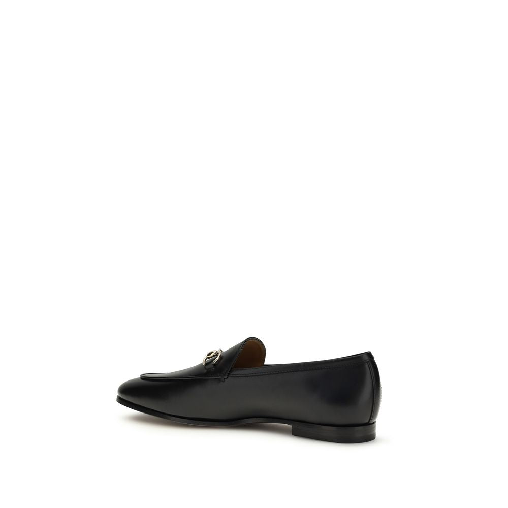Gucci Schwarze Slip-On Loafer aus Kalbsleder