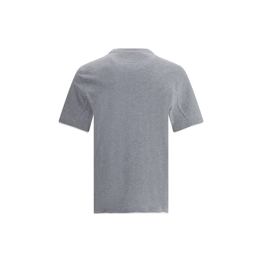 Brunello Cucinelli Grau Baumwoll-T-Shirt