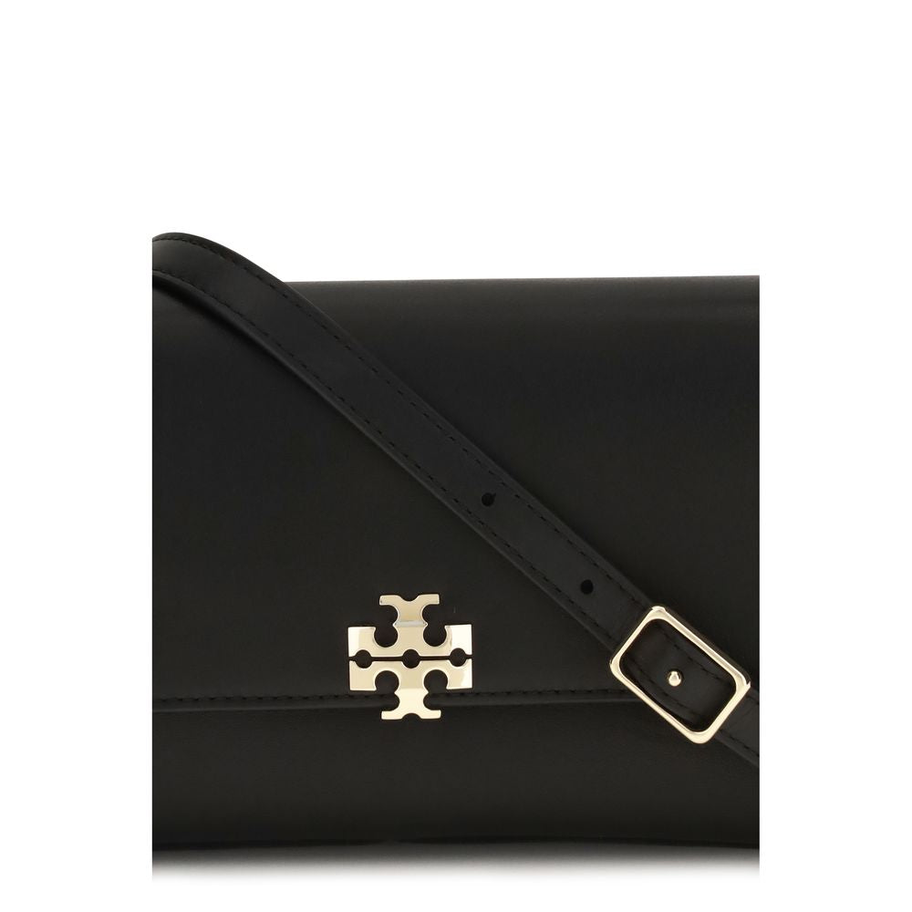 Tory Burch Schultertasche aus schwarzem Kalbsleder Bos Taurus