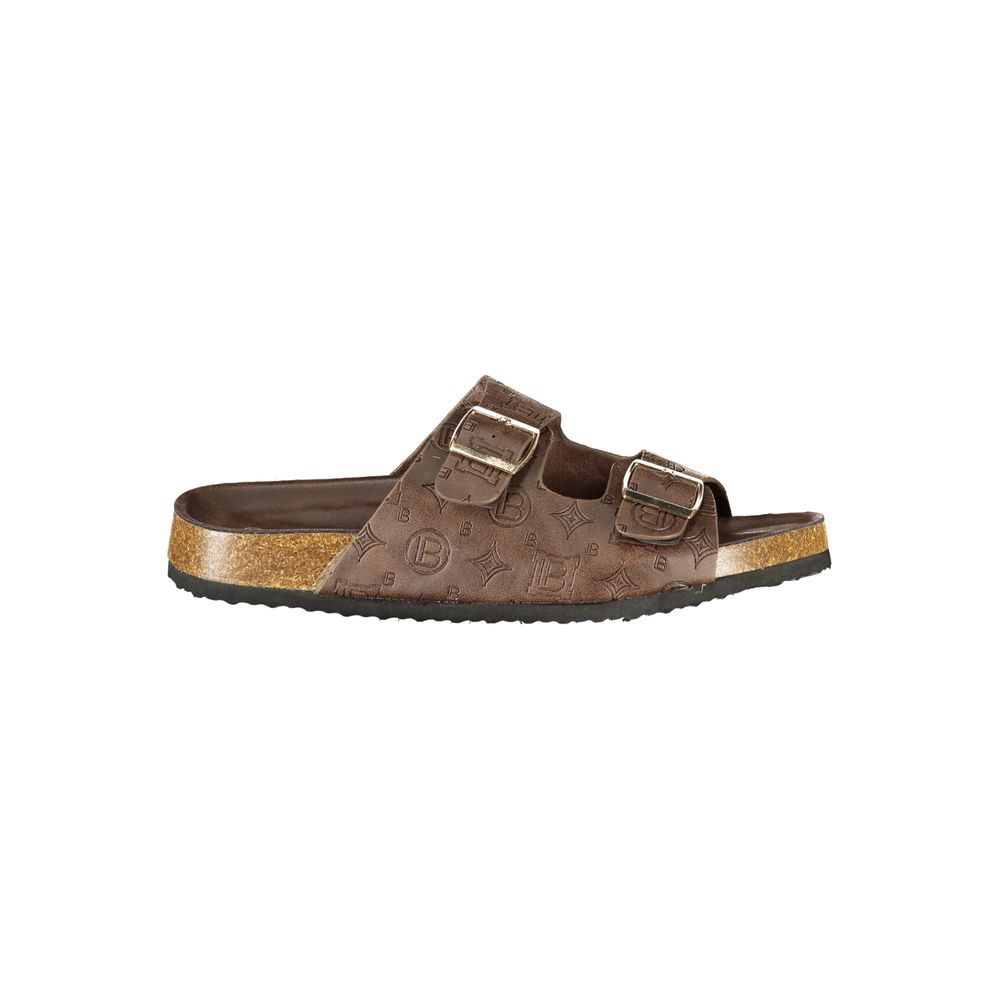 Sandale Laura Biagiotti en polyuréthane marron pour femme