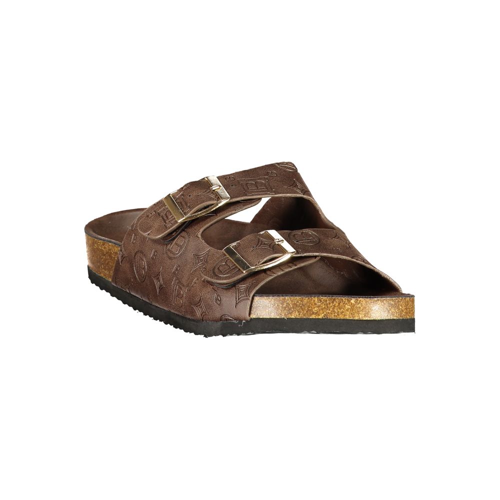 Sandale Laura Biagiotti en polyuréthane marron pour femme
