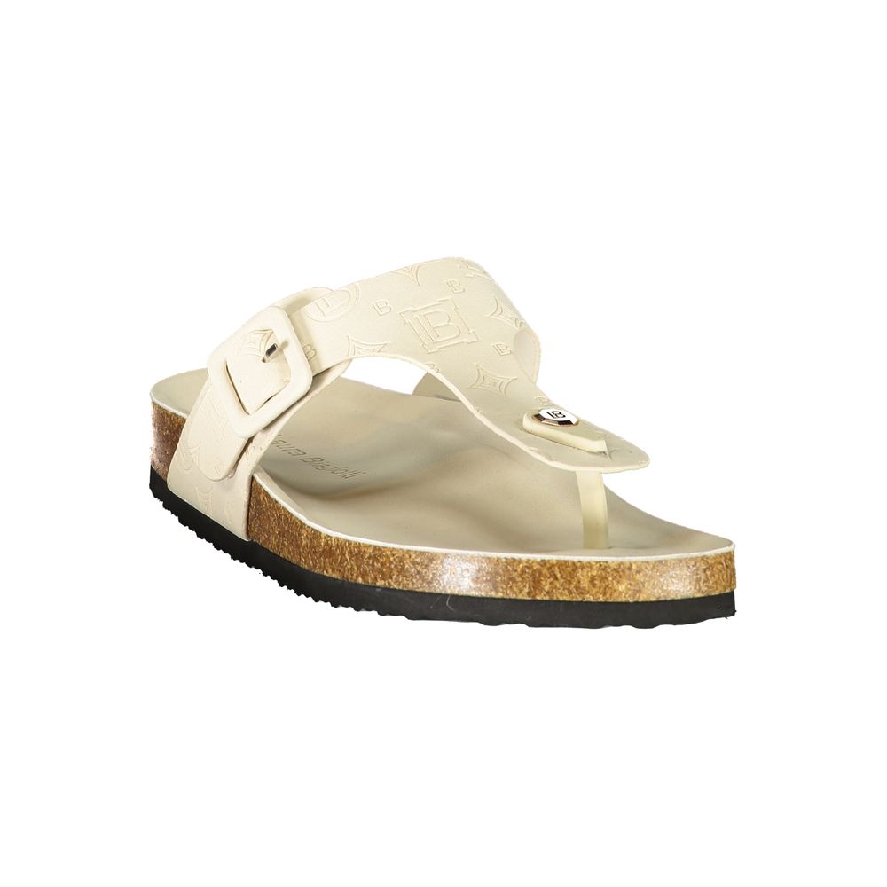 Laura Biagiotti Bianco Donna Ciabatta for Effortless Elegance