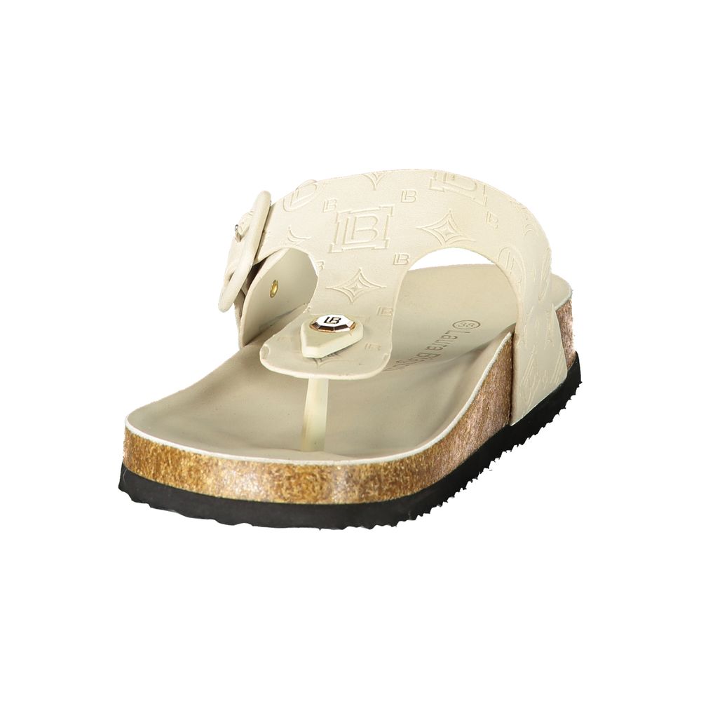 Laura Biagiotti Bianco Donna Ciabatta for Effortless Elegance