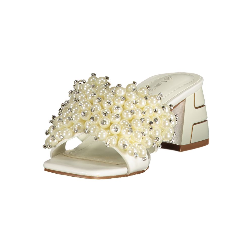 Sandales Laura Biagiotti Bianco en polyuréthane pour femme