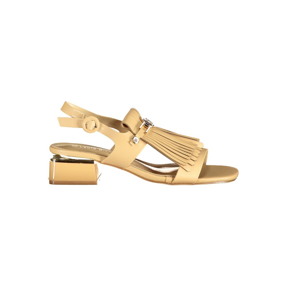 Sandales Laura Biagiotti pour femme en polyuréthane beige