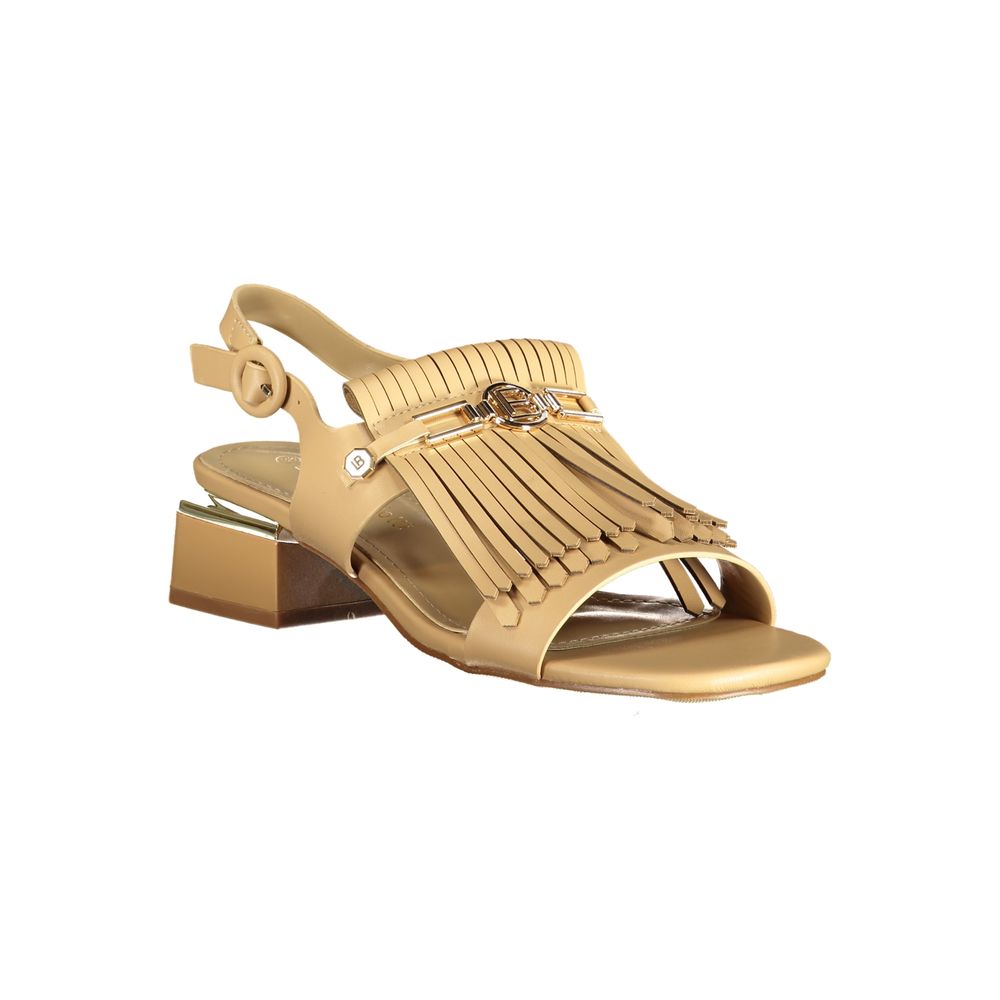 Sandales Laura Biagiotti pour femme en polyuréthane beige