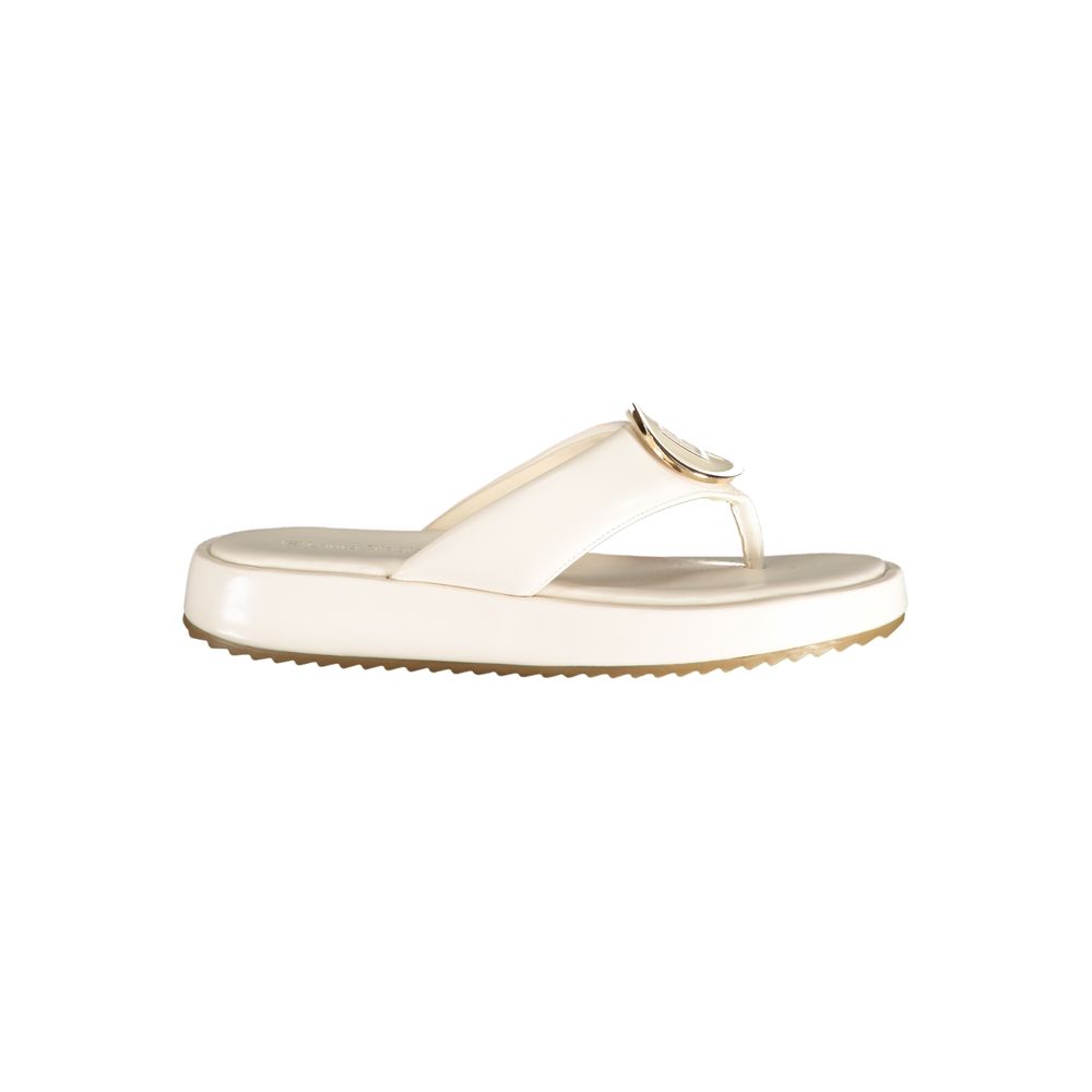 Sandales blanches en polyuréthane Laura Biagiotti pour femme