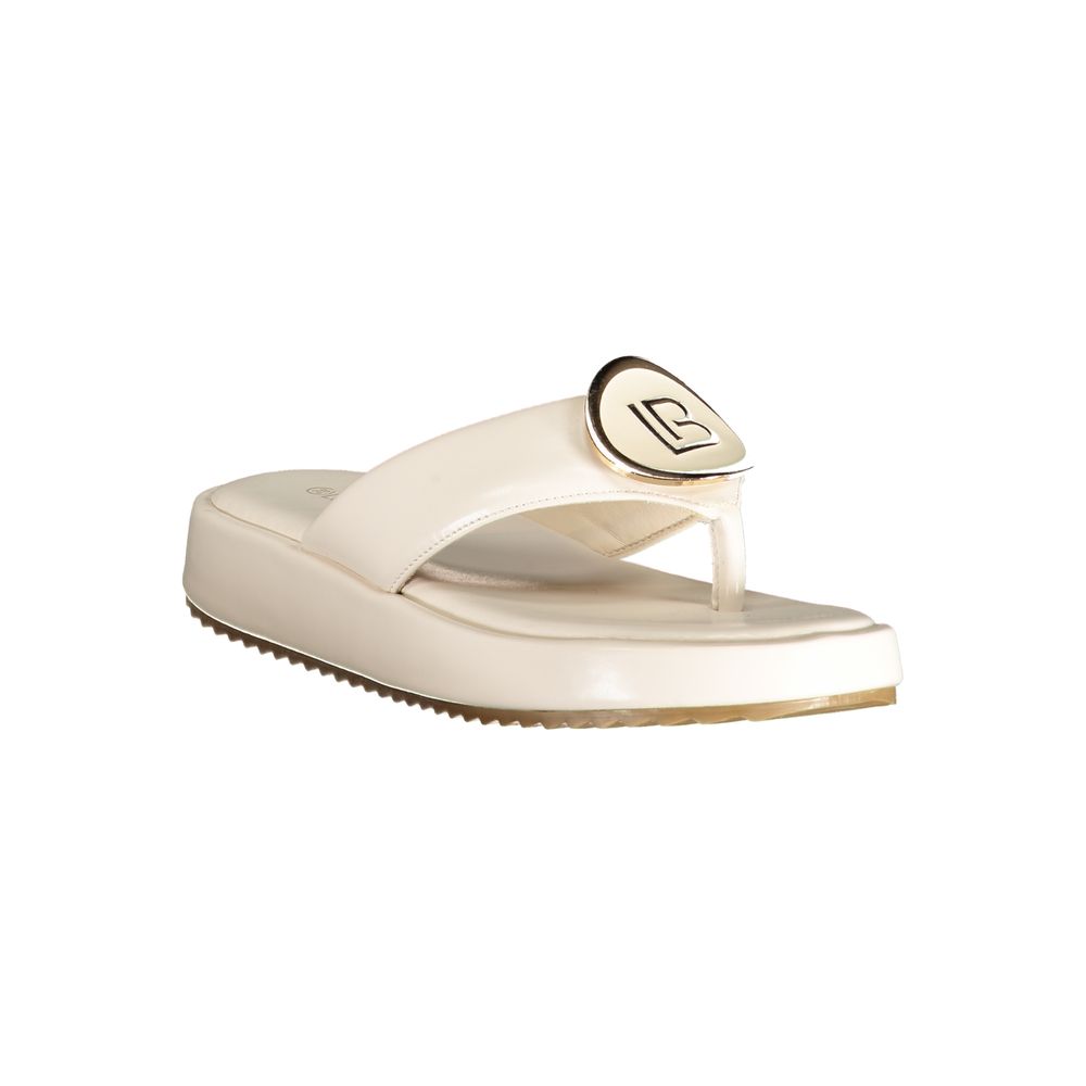 Sandales blanches en polyuréthane Laura Biagiotti pour femme