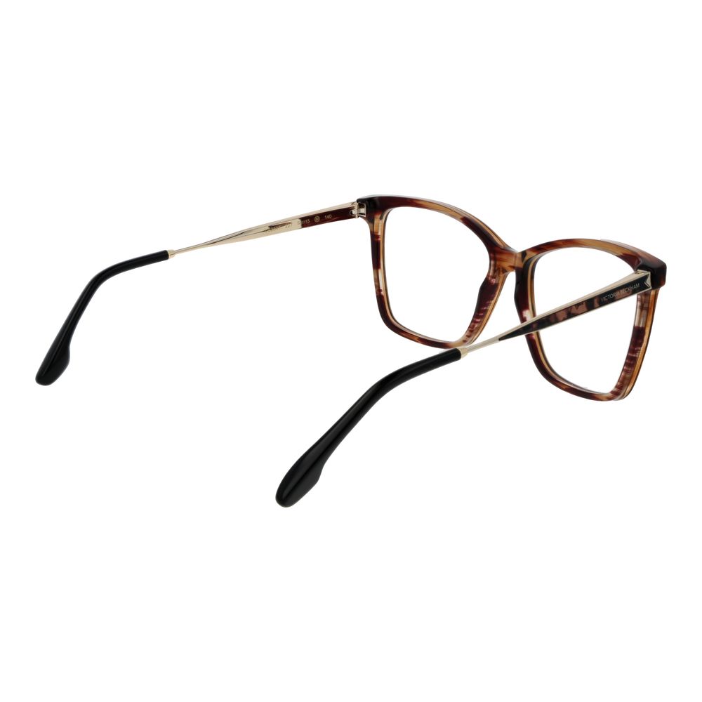 Victoria Beckham Braune Brille aus Metall und Kunststoff (Fassung)