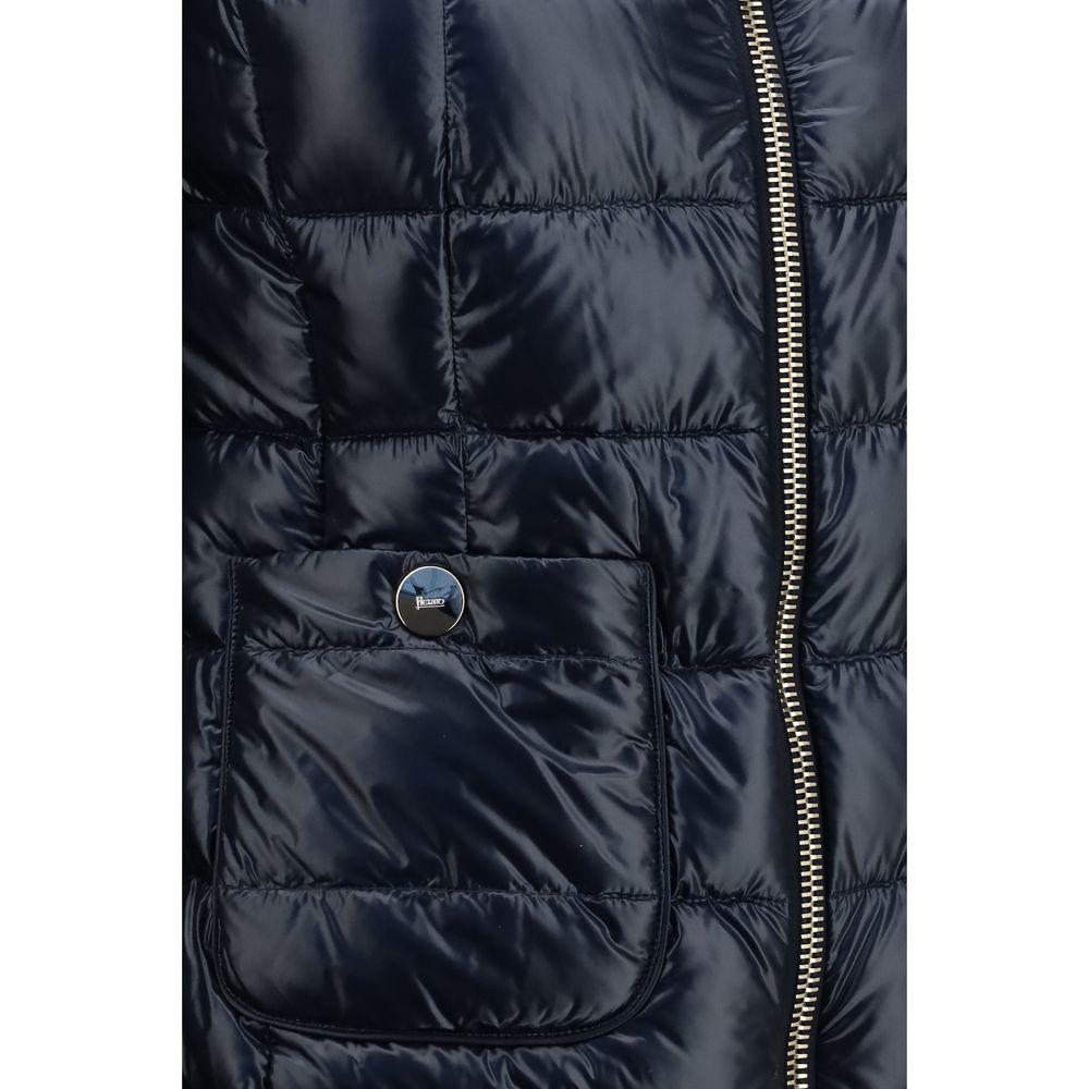 Veste longue Herno en polyamide bleu