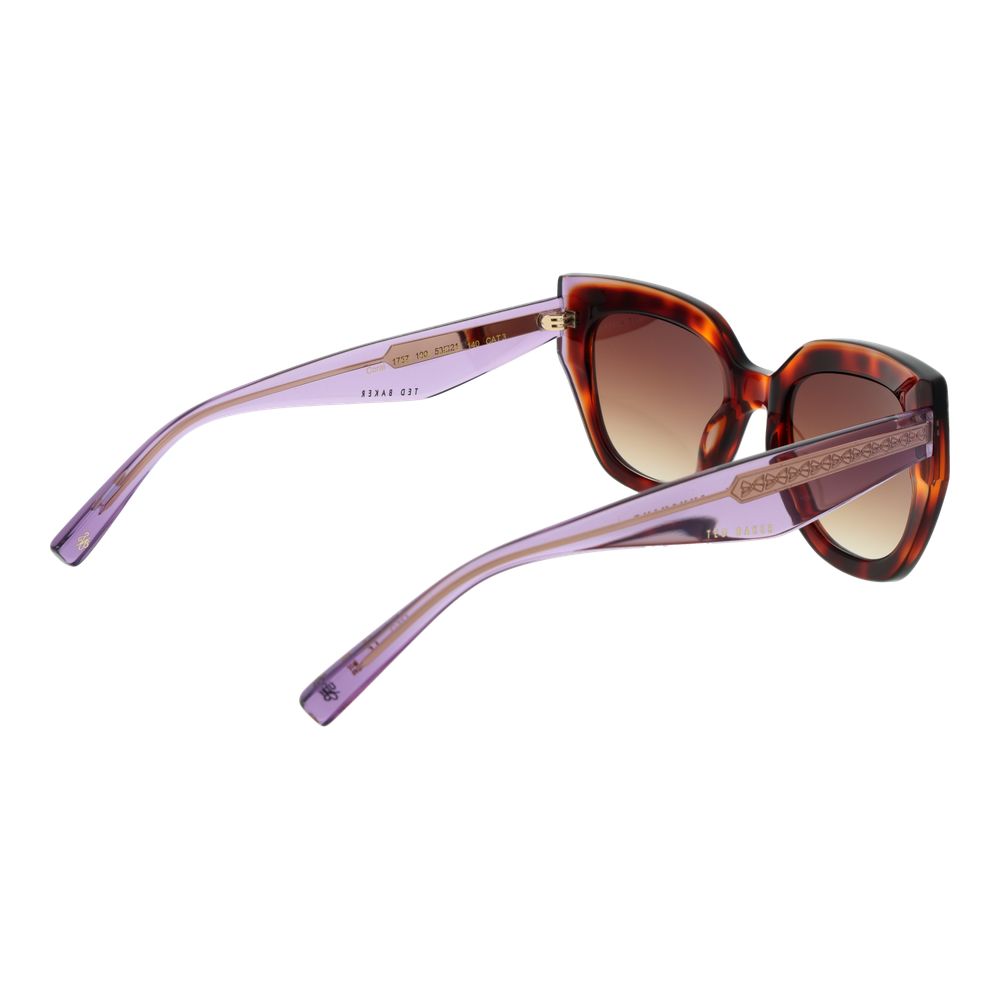 Lunettes de soleil Ted Baker en acétate marron