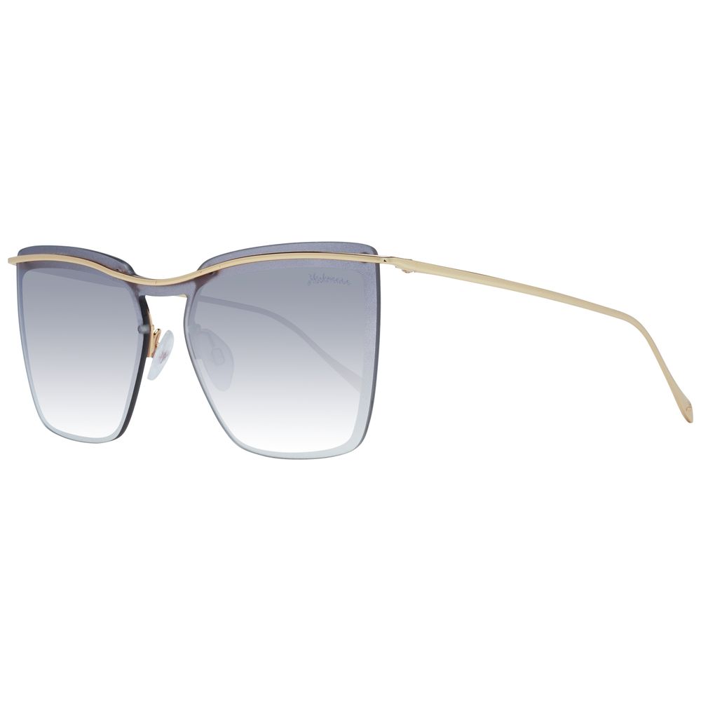 Ana Hickmann Gray Metal Sunglasses