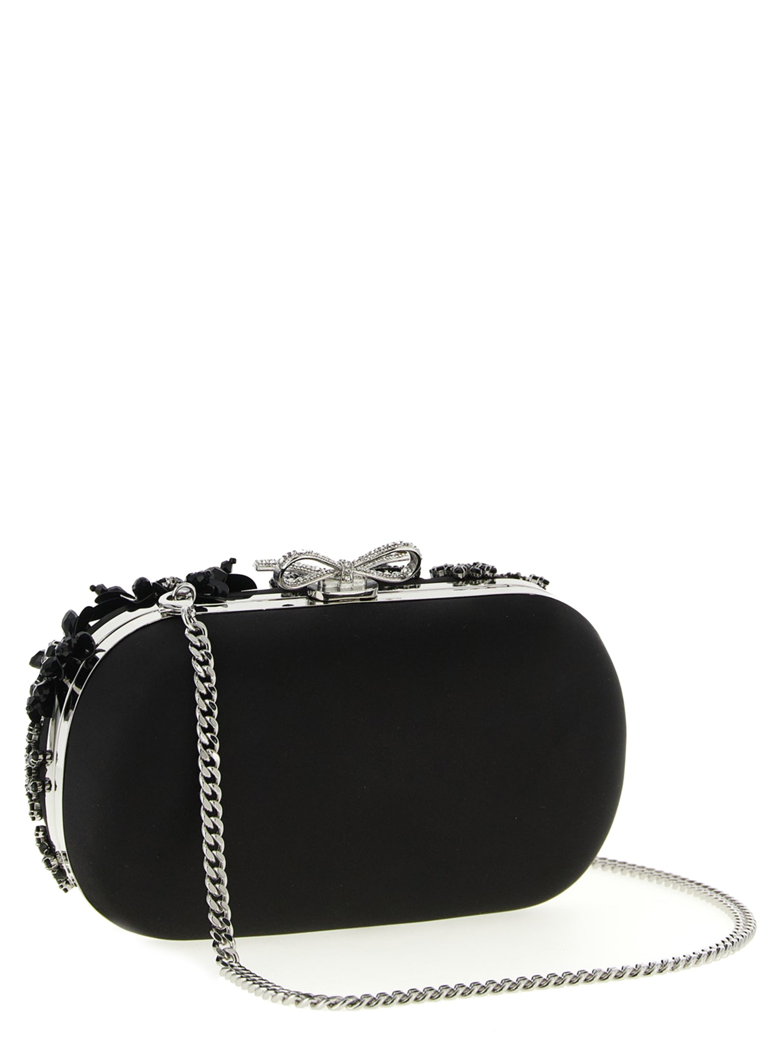 Self-Portrait Black Clutch Bag