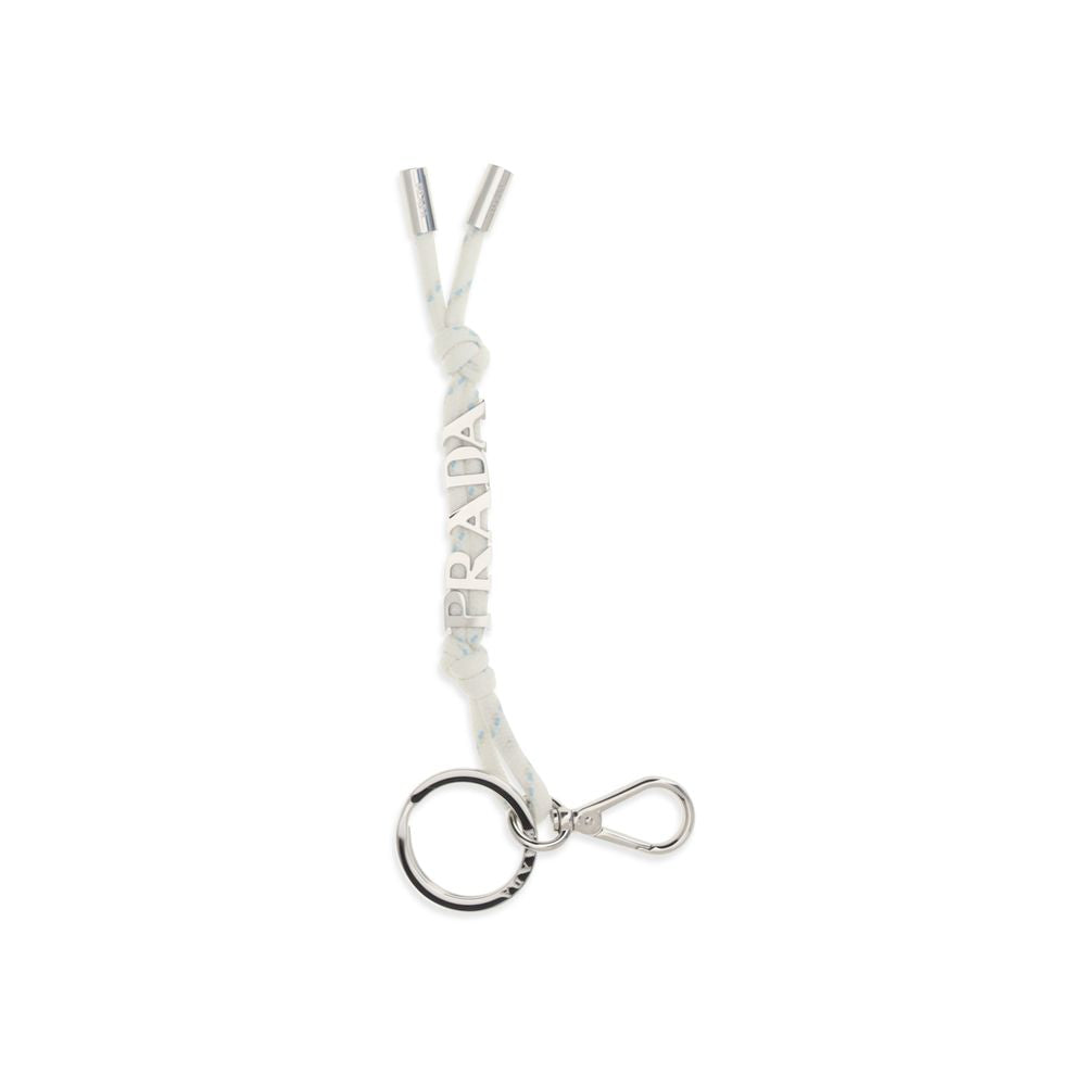 Prada White Keychain