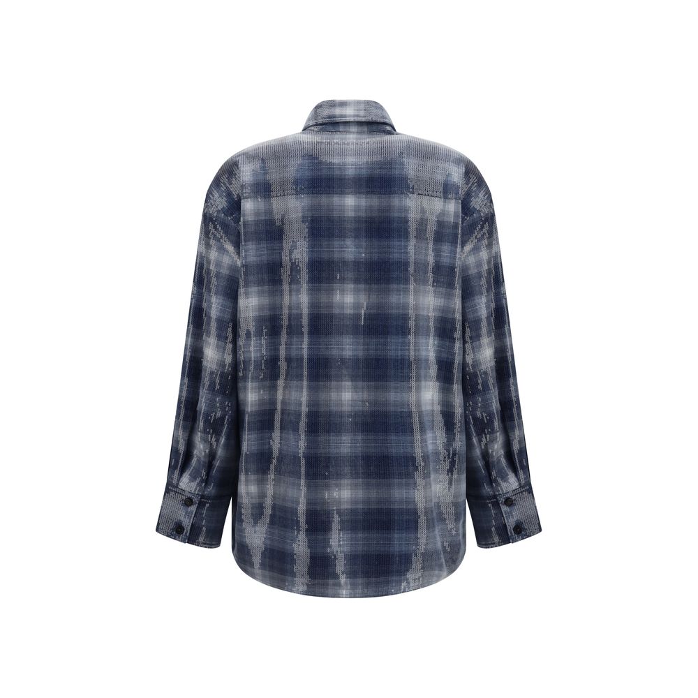 PINKO Blue Pattern Shirt