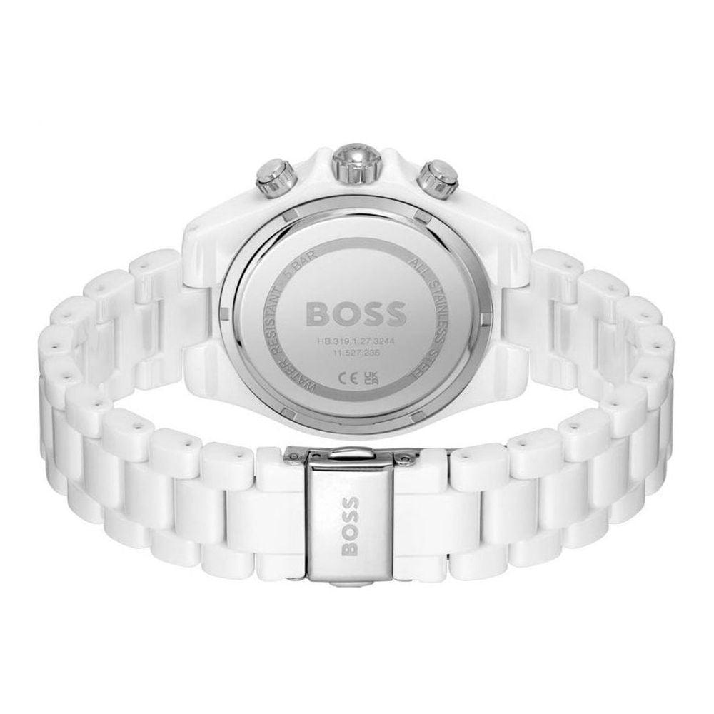 Hugo Boss White Ceramic Dress Watch