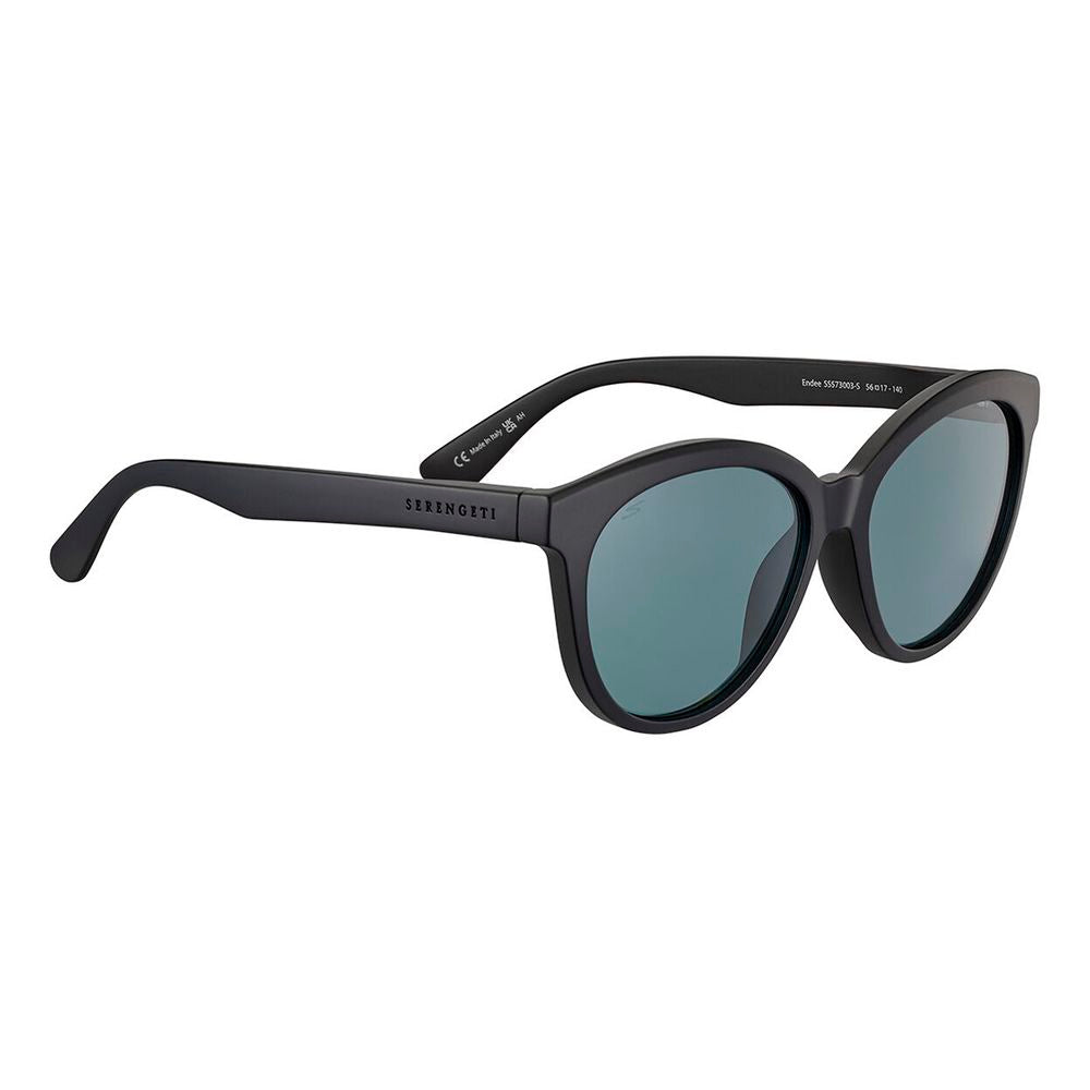 Serengeti Black Resin Sunglasses