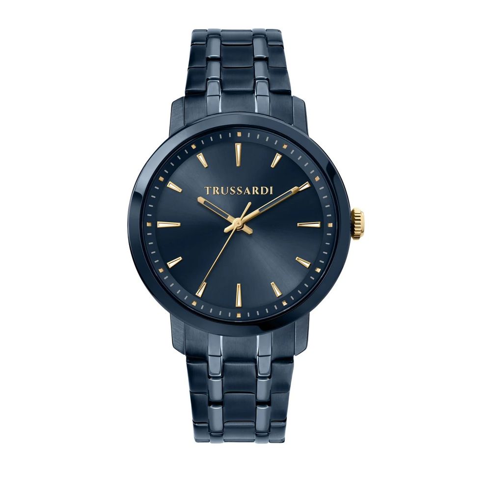 Trussardi Blue Stainless Steel Dress Watch