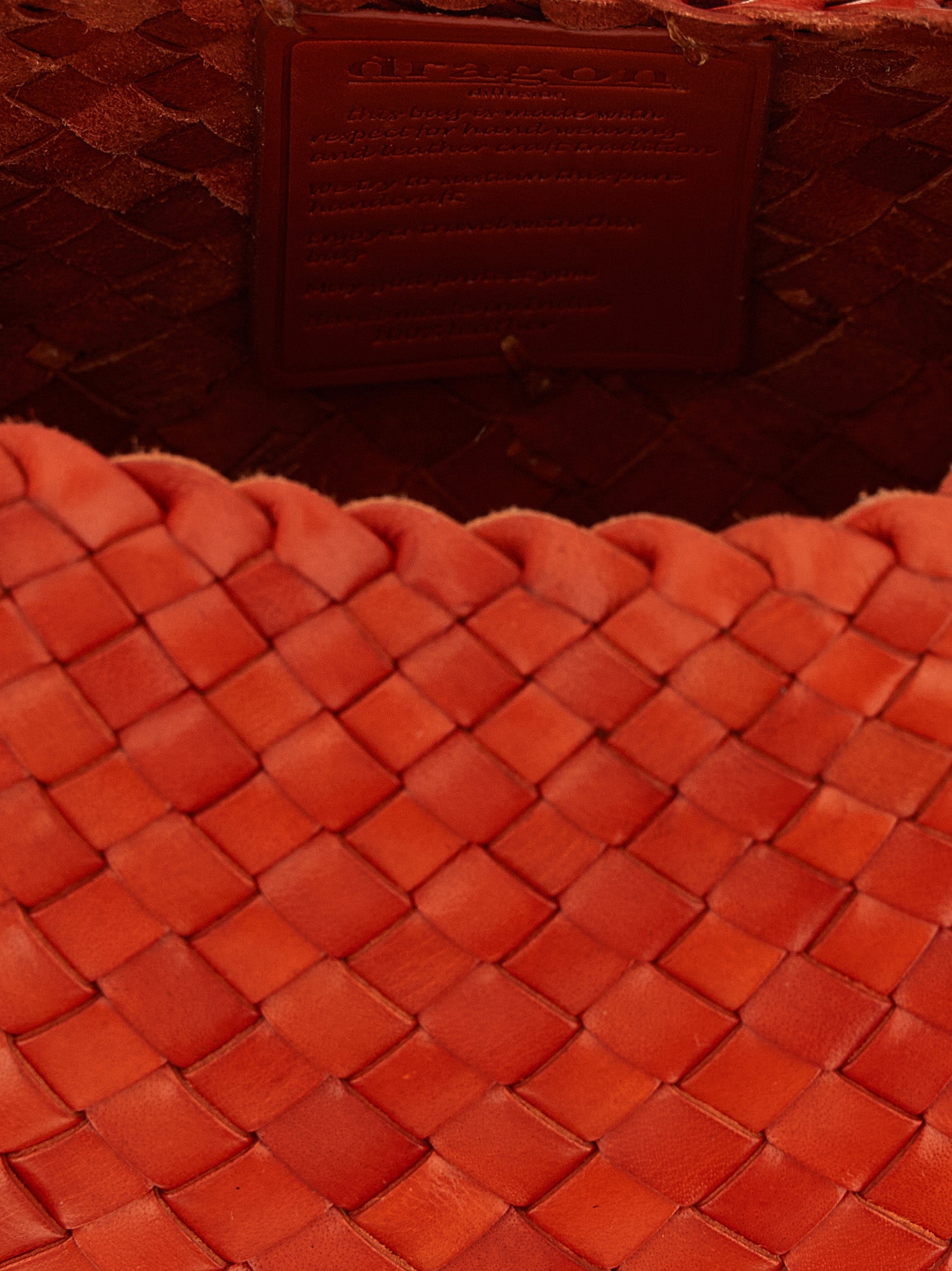 Dragon Diffusion Orange Calfskin Shoulder Bag