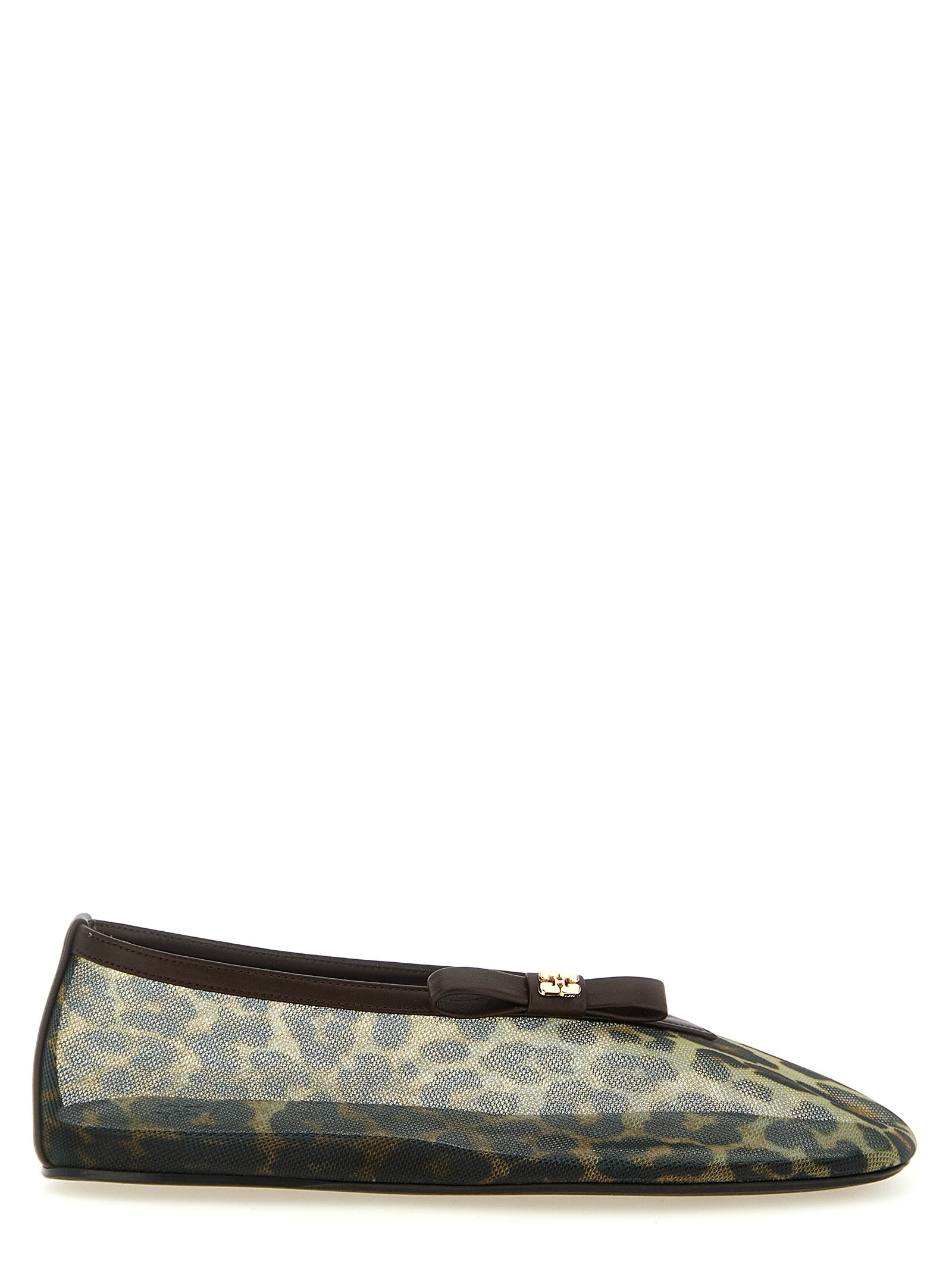 Ganni Brown Ballet Flats