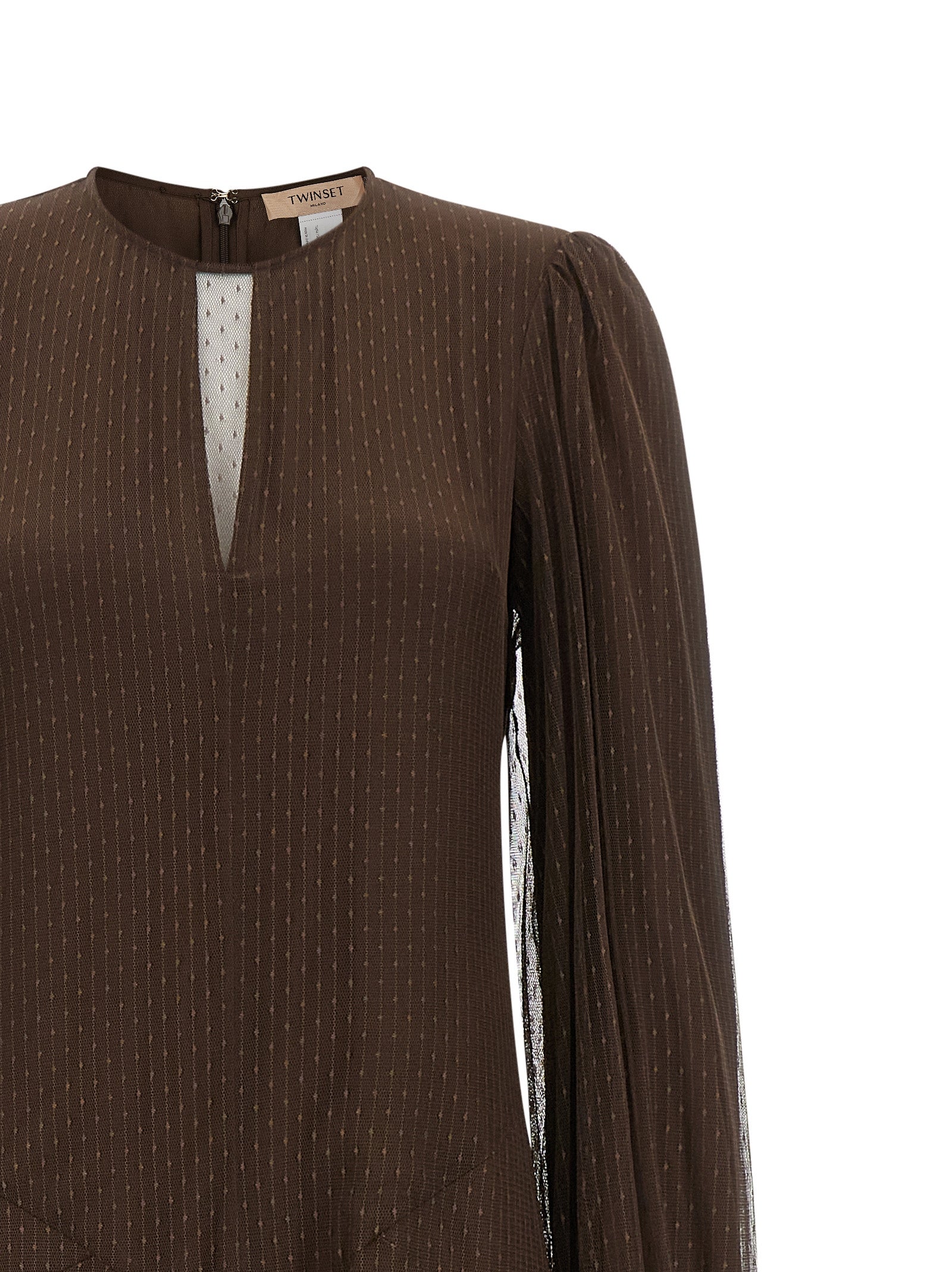 Twinset Brown Long Dress