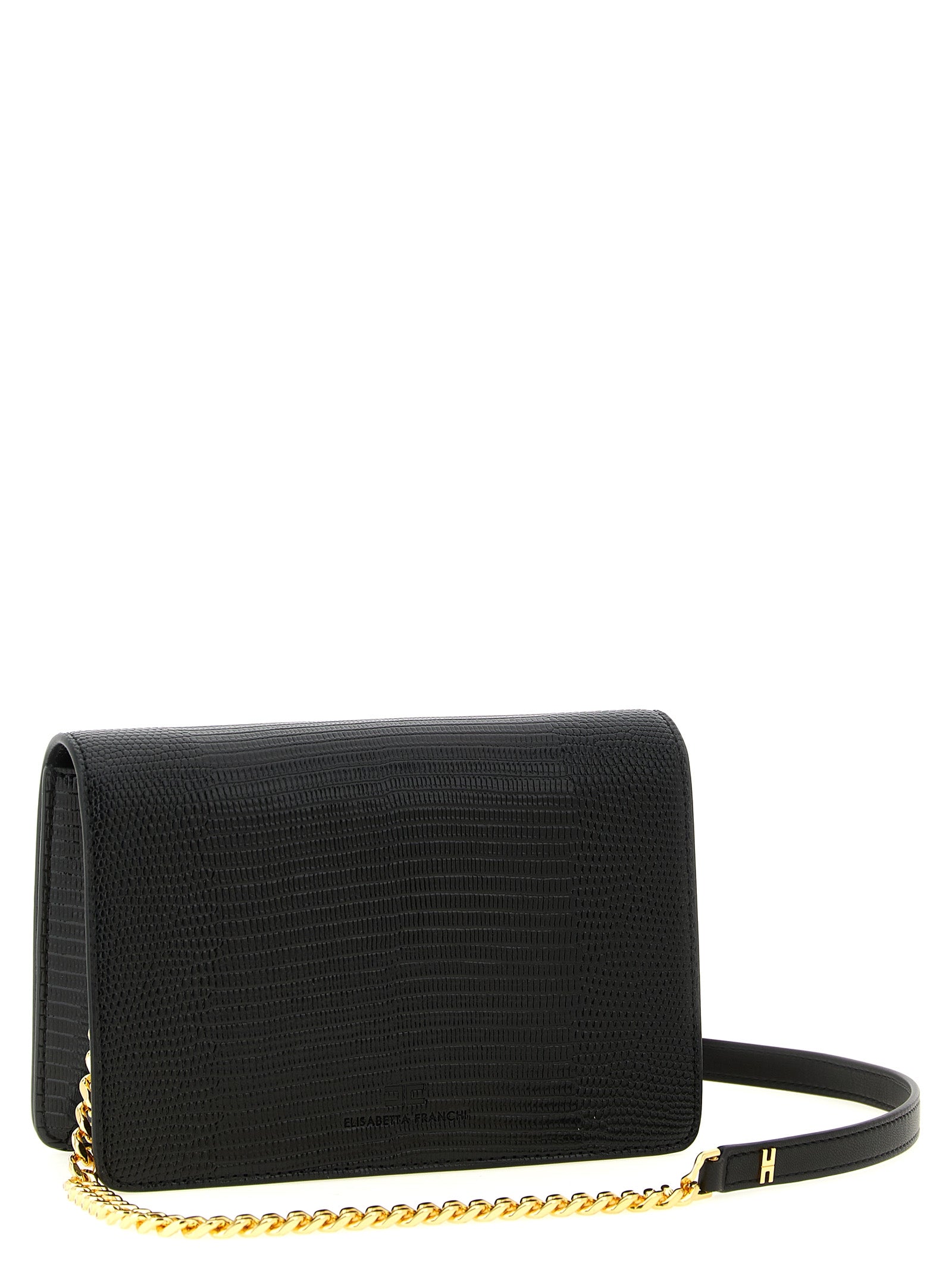 Elisabetta Franchi Black Clutch Bag