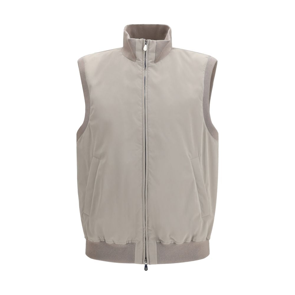 Brunello Cucinelli Gray Sleeveless Jacket