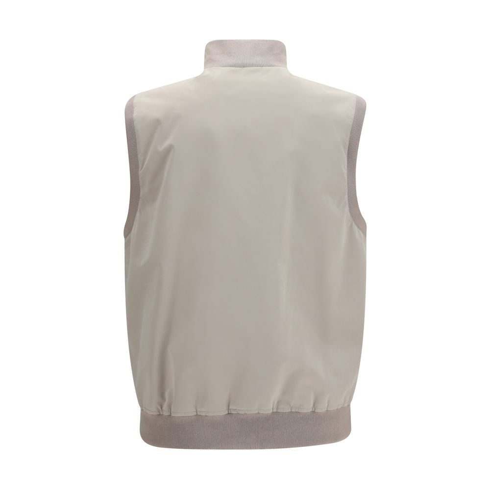 Brunello Cucinelli Gray Sleeveless Jacket
