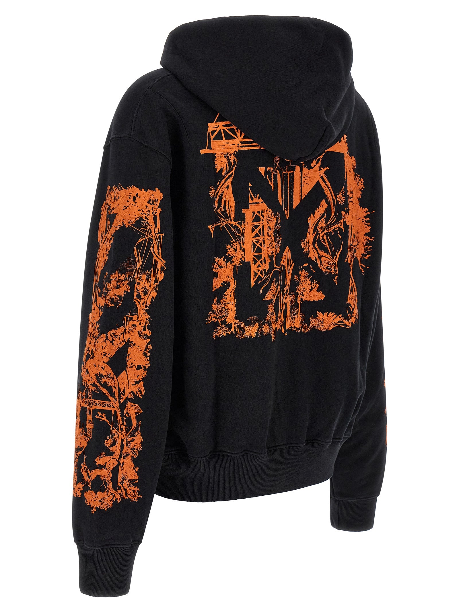 Off-White Black Cotton Sweatshirt