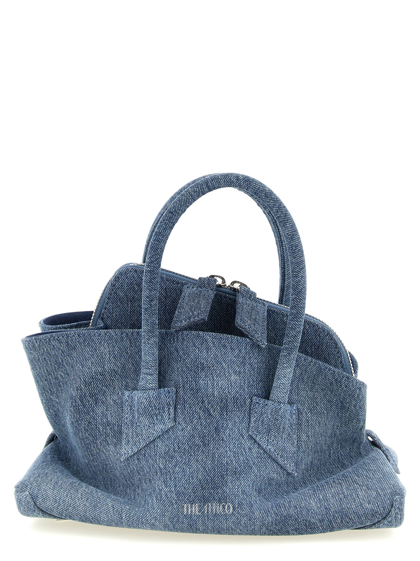 The Attico Blue Cotton Handbag