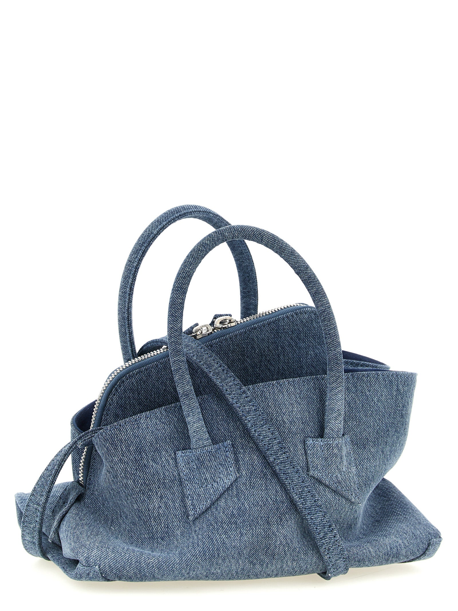 The Attico Blue Cotton Handbag