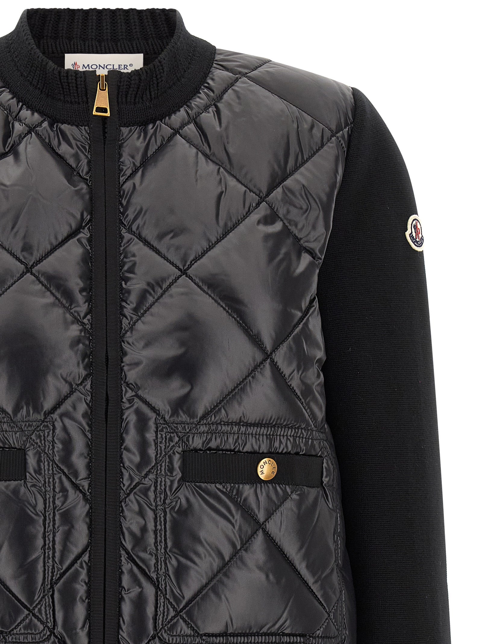 Moncler Black Polyamide Cardigan