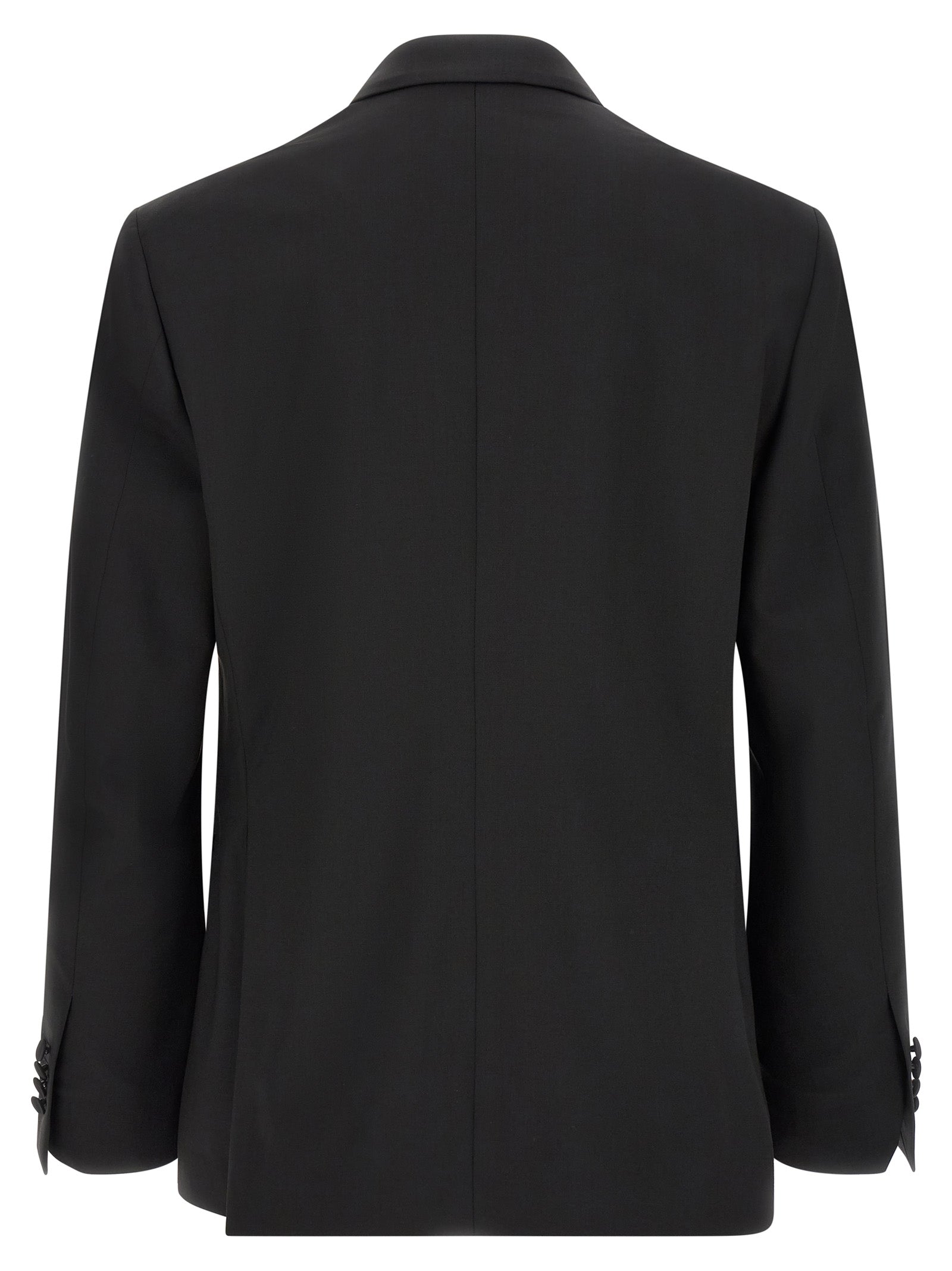 Lardini Black Virgin Wool Tuxedo