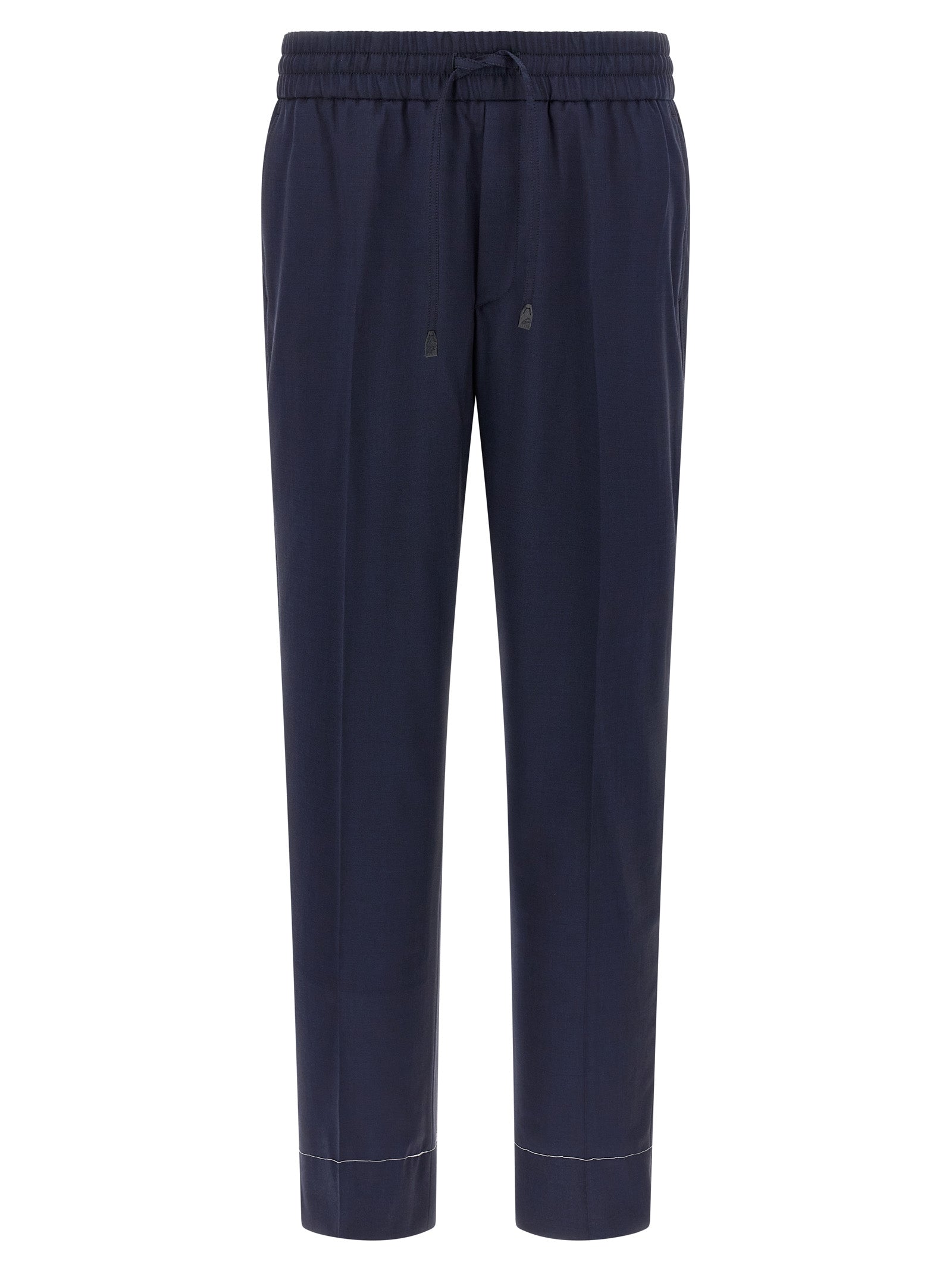 Brioni Blue Wool Casual Pants