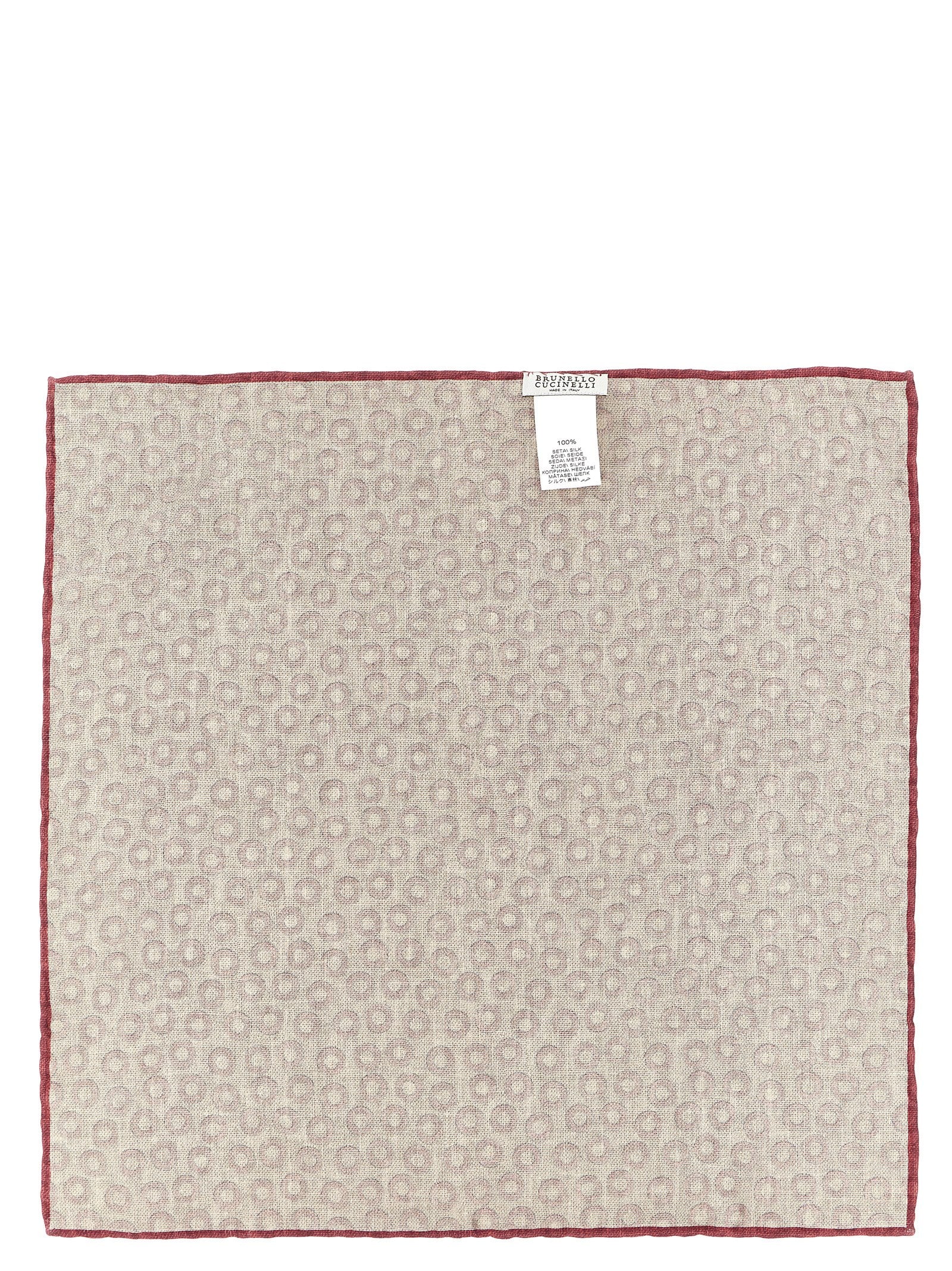Brunello Cucinelli Multicolor Silk Pocket Square