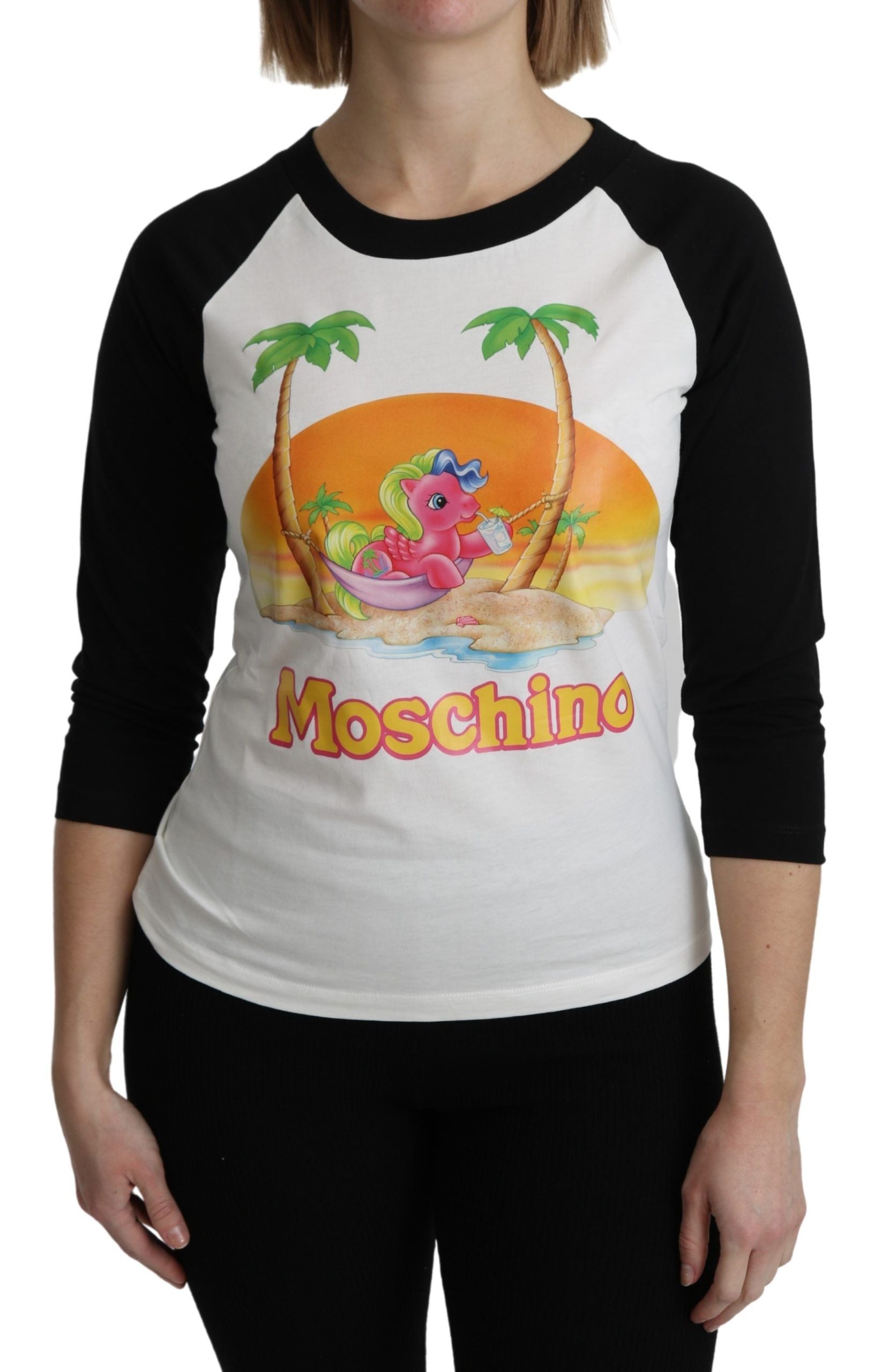 T-shirt en coton blanc Moschino My Little Pony