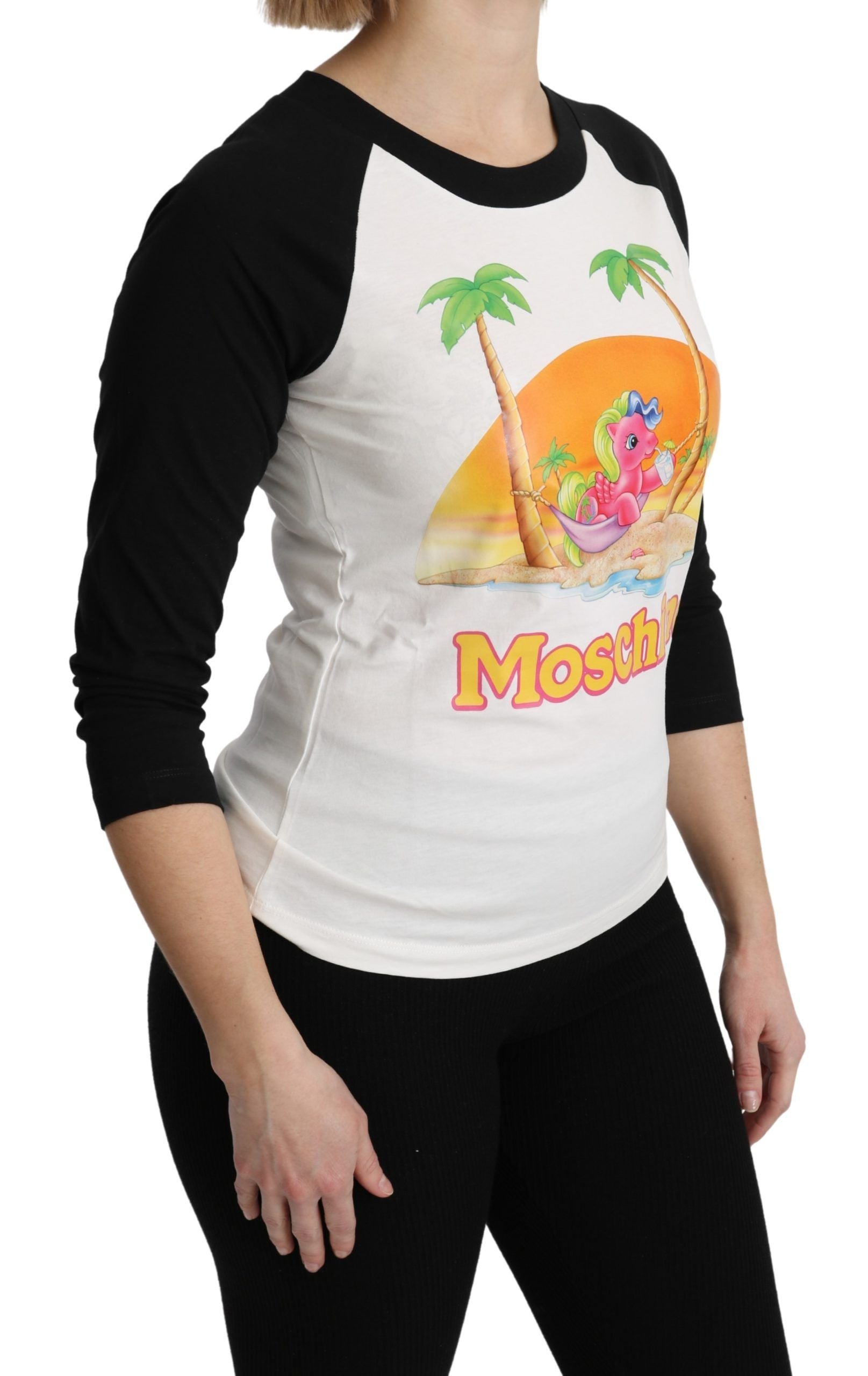T-shirt en coton blanc Moschino My Little Pony