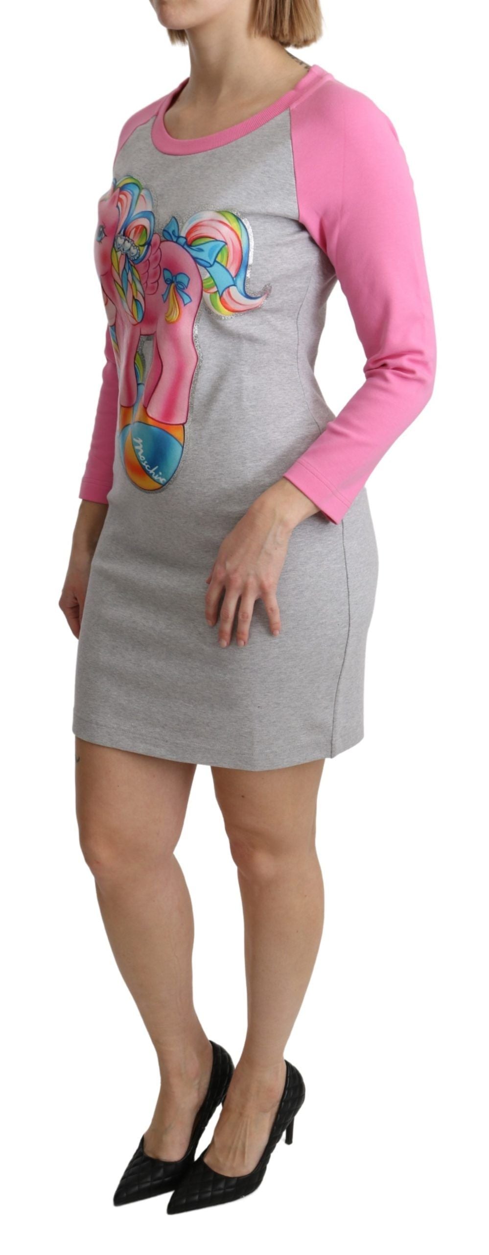 Moschino Graues My Little Pony Top-Sweatshirt-Kleid