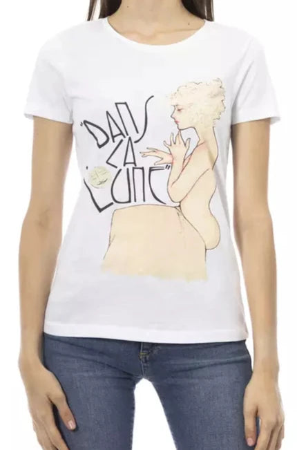 Trussardi Action White Cotton Women T-Shirt