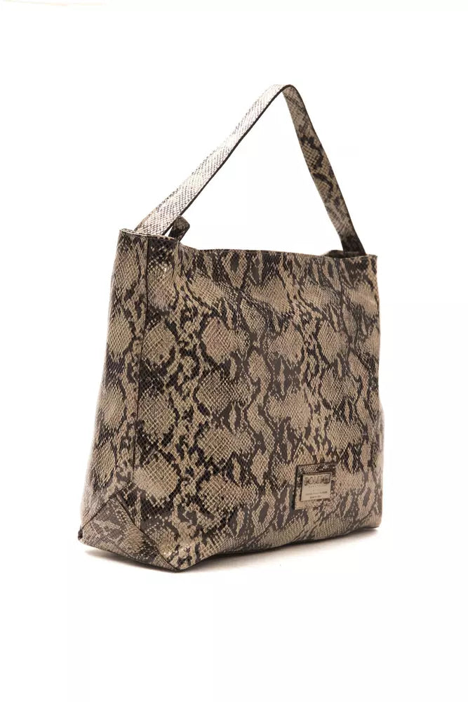 Sac à bandoulière en cuir marron Pompei Donatella pour femme