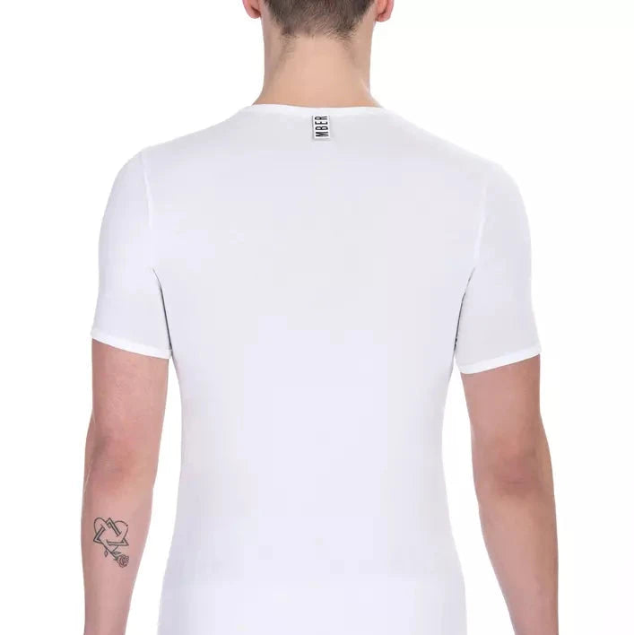 Bikkembergs White Cotton Men T-Shirt