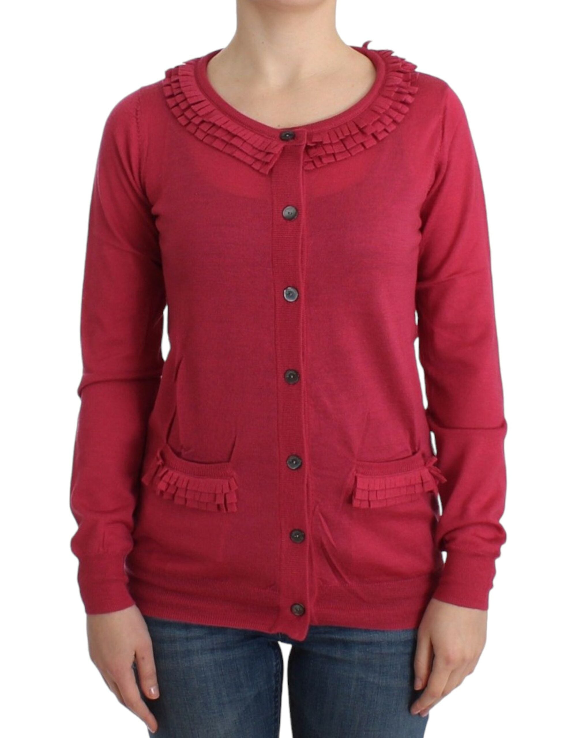 Gilet en laine rose John Galliano