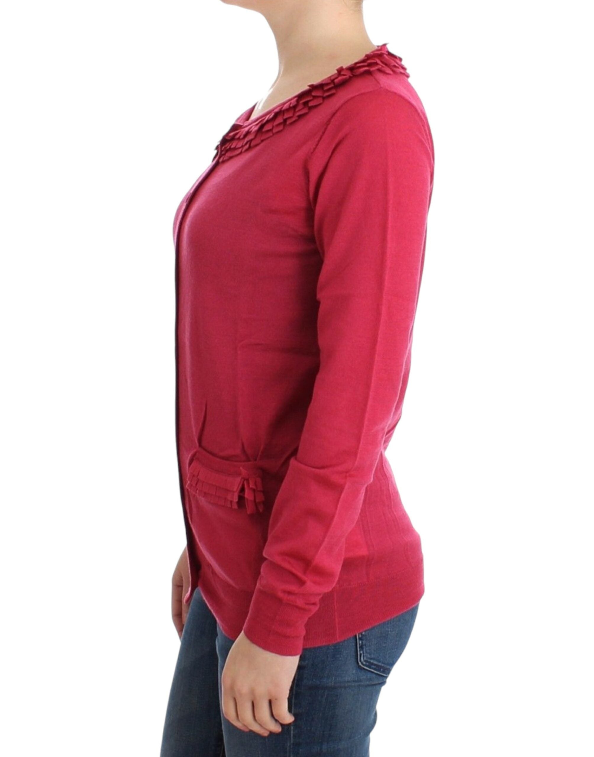 Gilet en laine rose John Galliano